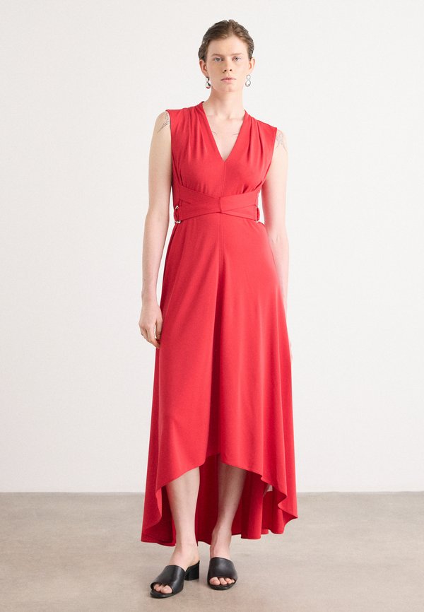 DKNY SLEEVELESS HI LOW HEM BUCKLE TRIM