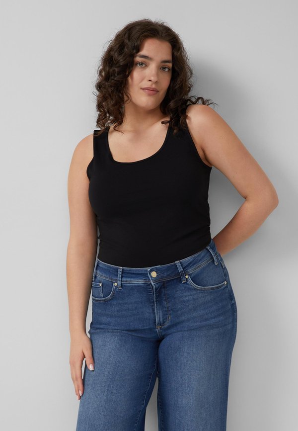 s.Oliver T-SHIRT - Top - schwarz
