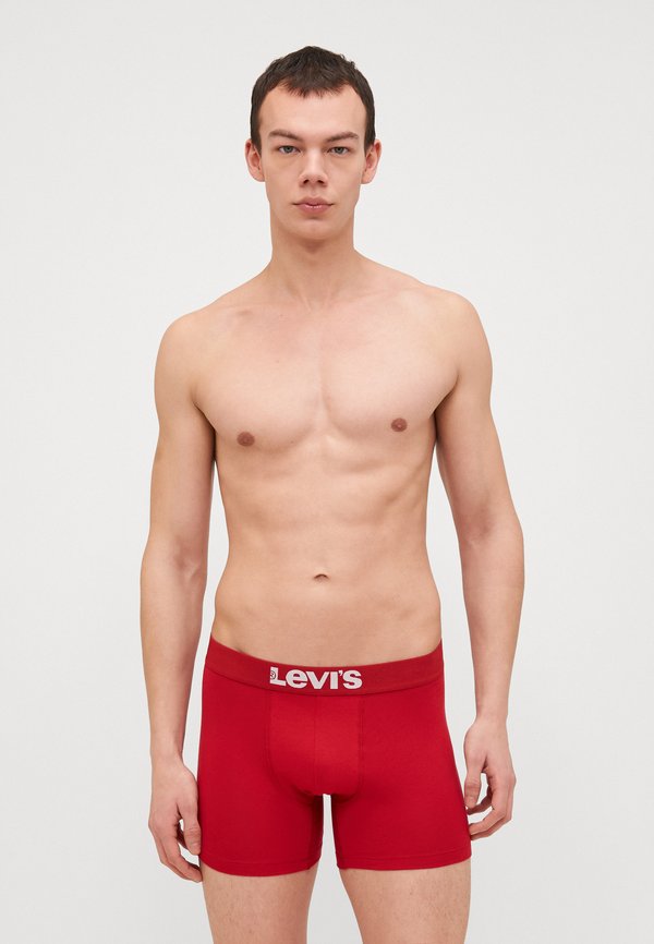 Levi's® MEN SOLID BASIC VINTAGE 4 PACK - Boxer briefs - red/black
