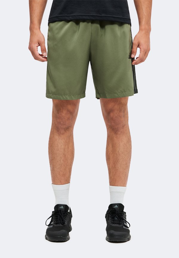 adidas Sportswear ESSENTIALS 3-STRIPES CHELSEA LITE SHORTS - Sports shorts - olive four/black