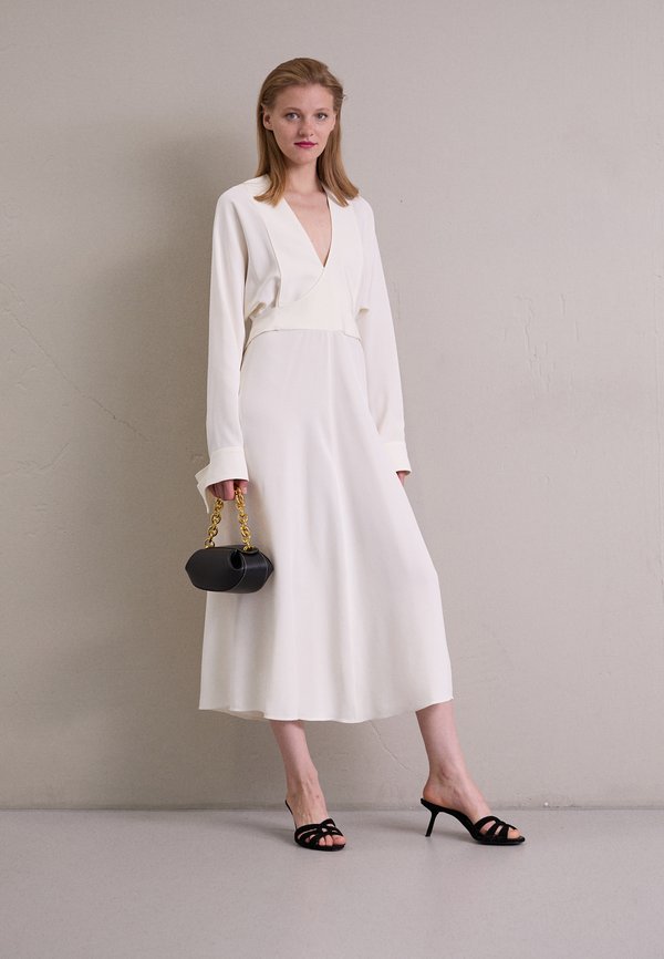 Victoria Beckham WRAP MIDI DRESS