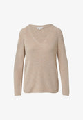 s.Oliver AUS MIT V-AUSSCHNITT - Jumper - beige