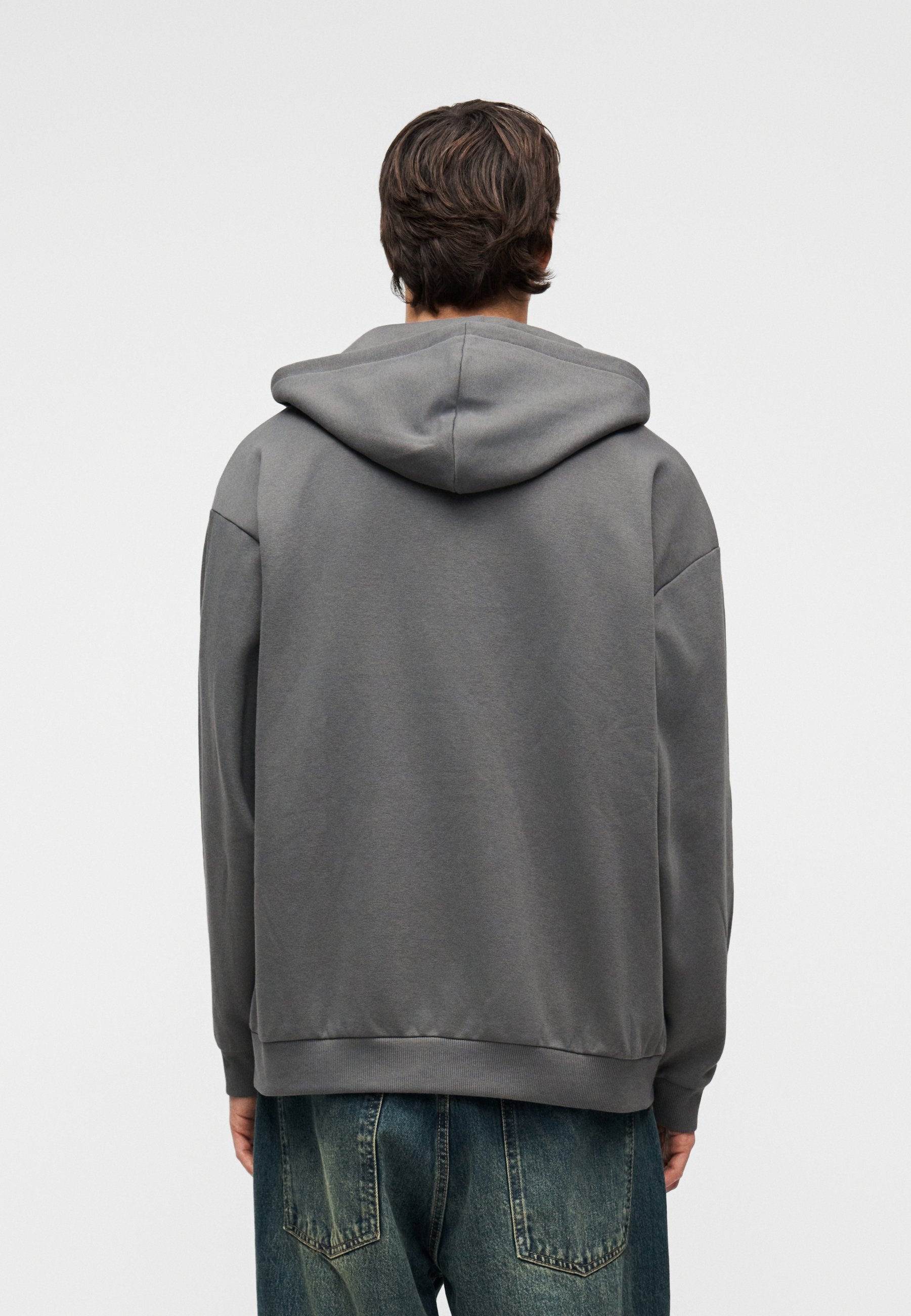 YOURTURN UNISEX RELAXED FIT ZIP-UP HOODIE