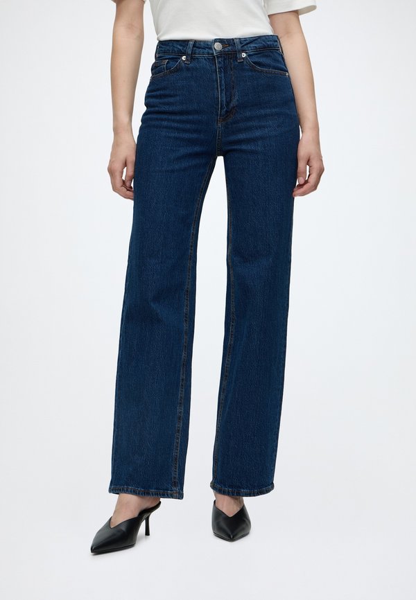 Vero Moda VMTESSA - Wide Leg - dark blue denim