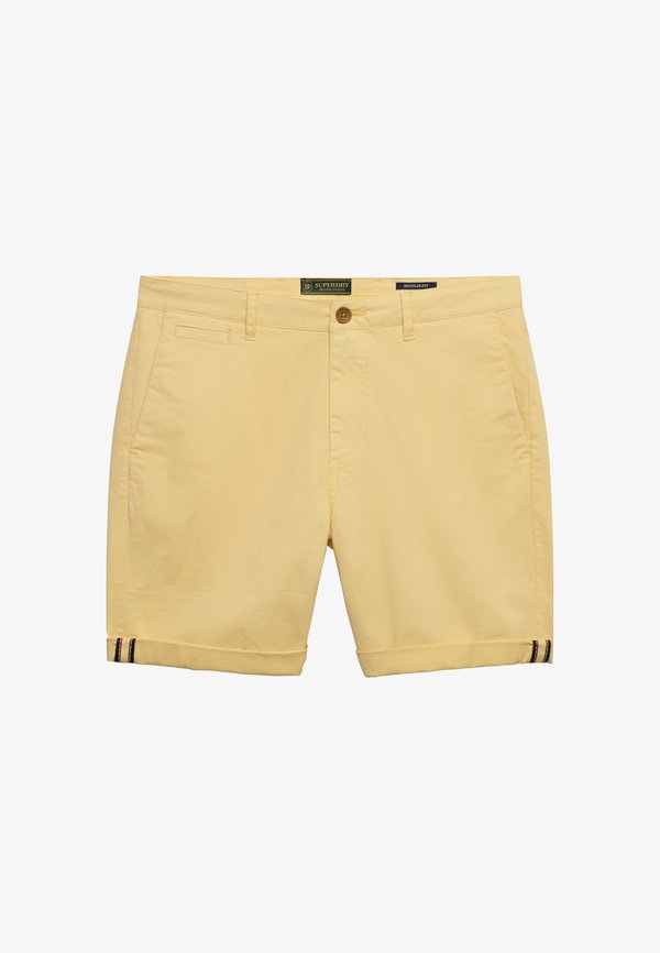 Superdry & Co SUPERDRY PREMIUM REGULAR CHINO SHORTS.. - Shorts - washed yellow