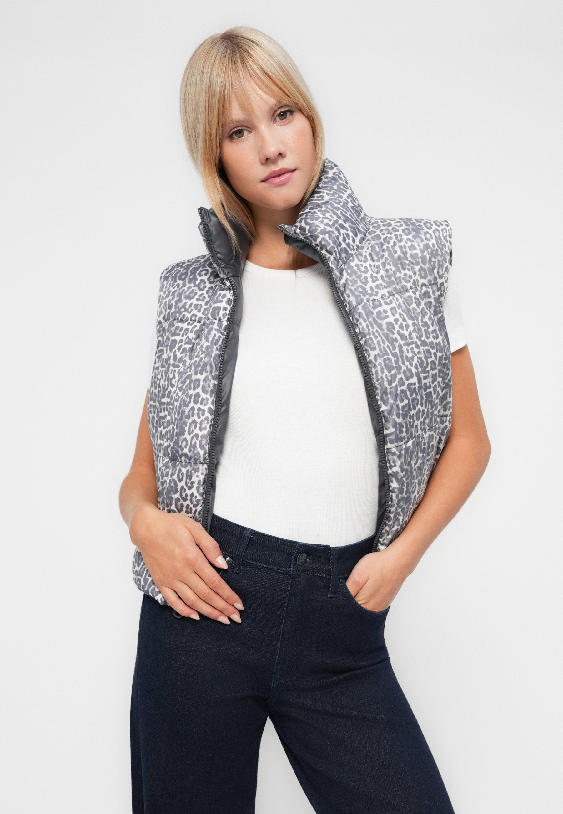 Pieces PCJIMMA REVERSIBLE PUFFER VEST