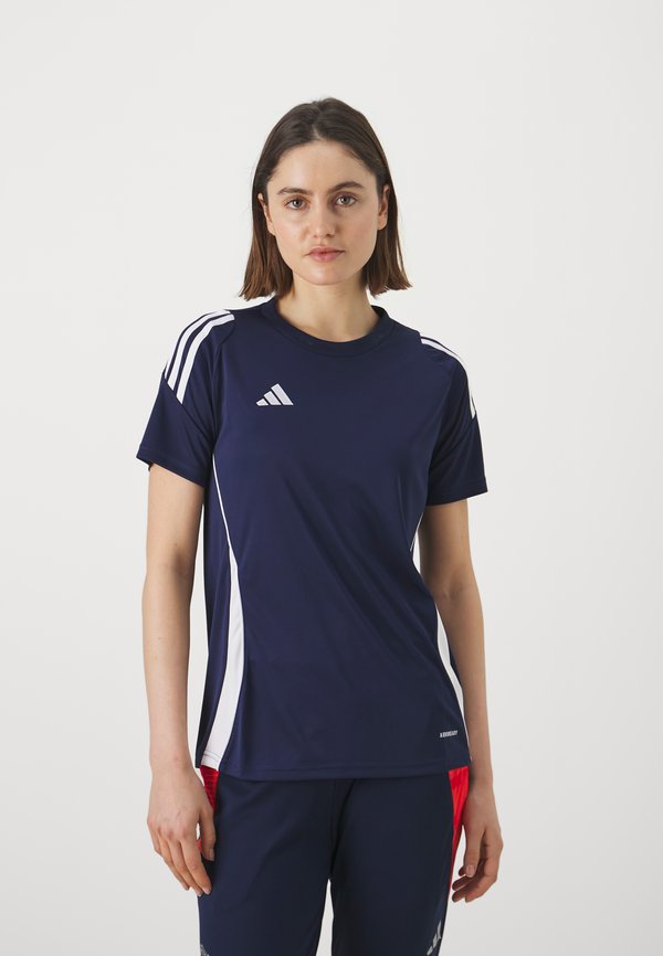 adidas Performance TIRO24 JERSEY - Sports T-shirt - team navy blue 2/white