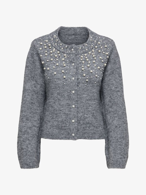 ONLY ONLMIGGIE - Cardigan - medium grey melange
