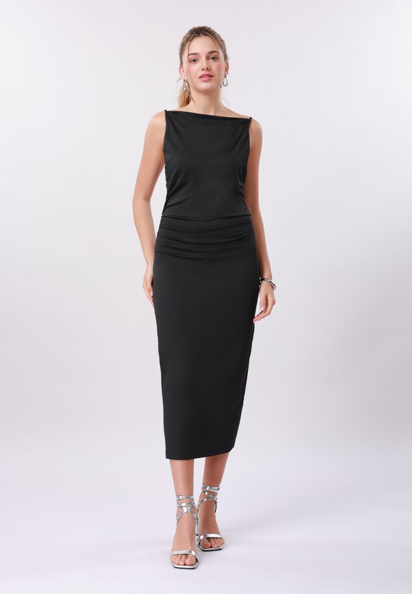 Even&Odd 90S SQUARE NECK MIDI DRESS