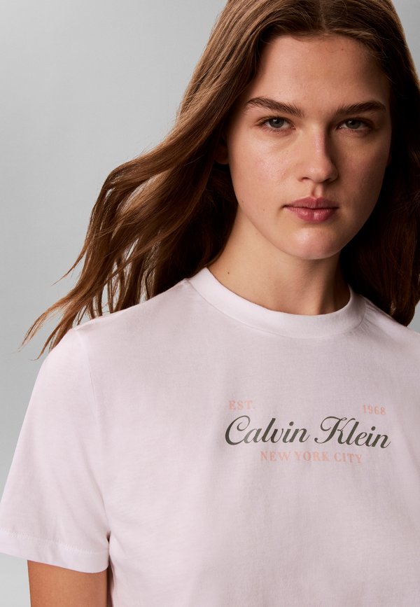 Calvin Klein Jeans CLASSIC SCRIPT TWO TONE TEE