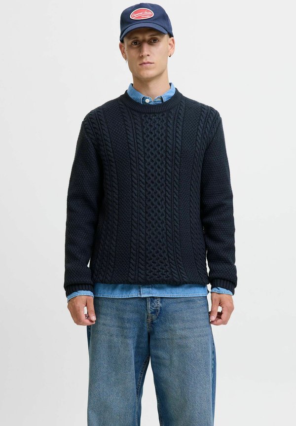 Jack & Jones Knitted Plain Knitted - Jumper - sky captain