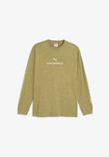 Puma RUN CULTURE COLLECTIVE RELAXED WASHED GRAPHIC LONG SLEEVE - Long sleeved top - chai latte