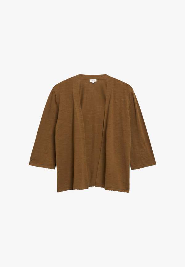 s.Oliver STRICKJACKE - Cardigan - braun