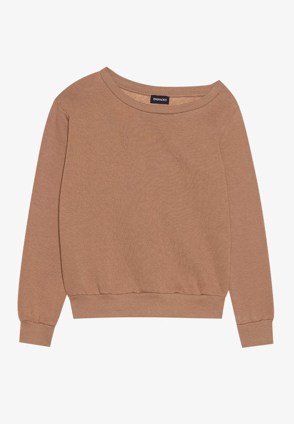 Even&Odd BASIC OFF SHOULDER SWEATSHIRT