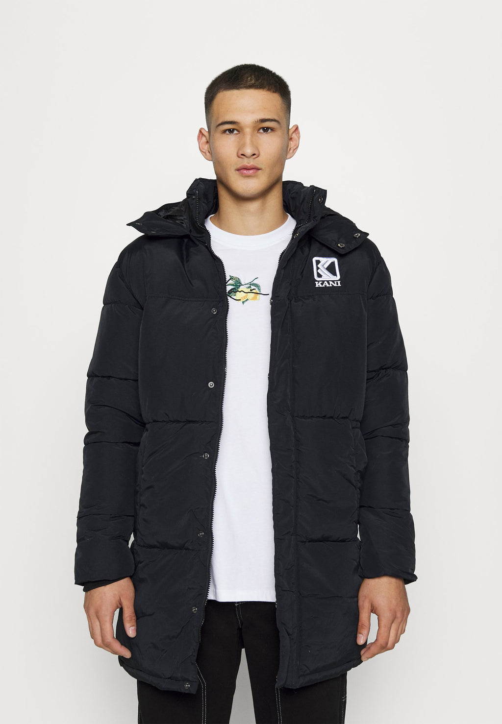 Karl Kani LONG HOODED PUFFER JACKET UNISEX