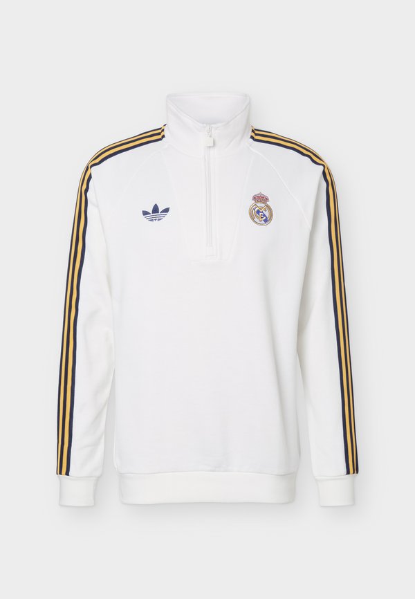 adidas Originals REAL MADRID HALF ZIP - Club wear - white