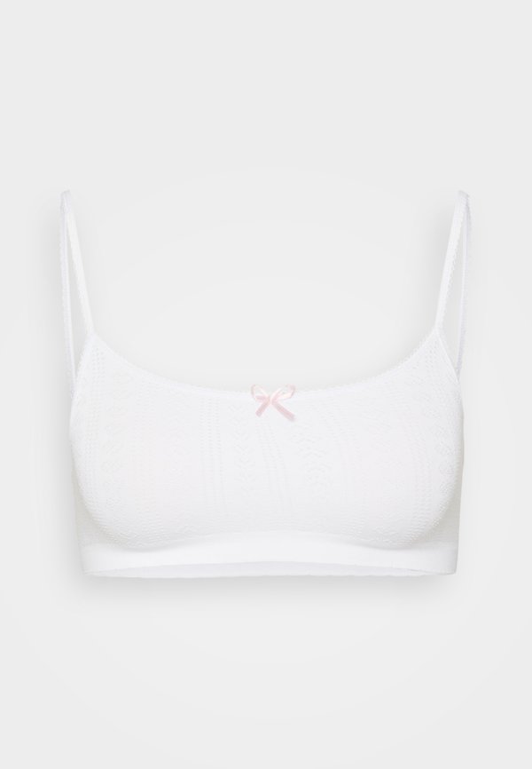ONLY ONLPOPPY HEART SCOOP BRALETTE - Bustier - white