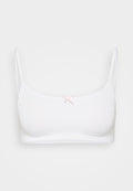 ONLY ONLPOPPY HEART SCOOP BRALETTE - Bustier - white