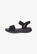 Skechers SANDALO DONNA ULTRA FLEX 3.0 SANDAL SUMMER BLACK - Wedge sandals - nero