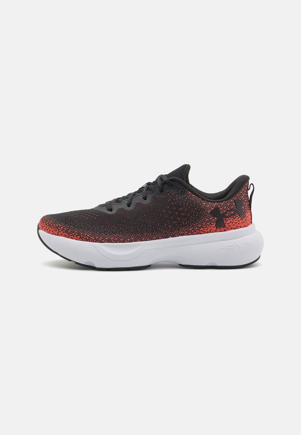 Under Armour INFINITE - Road running shoes - black/ares red