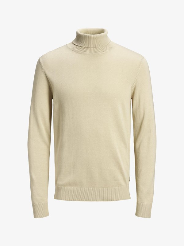 Jack & Jones JJEEMIL ROLL NECK - Jumper - oatmeal melange