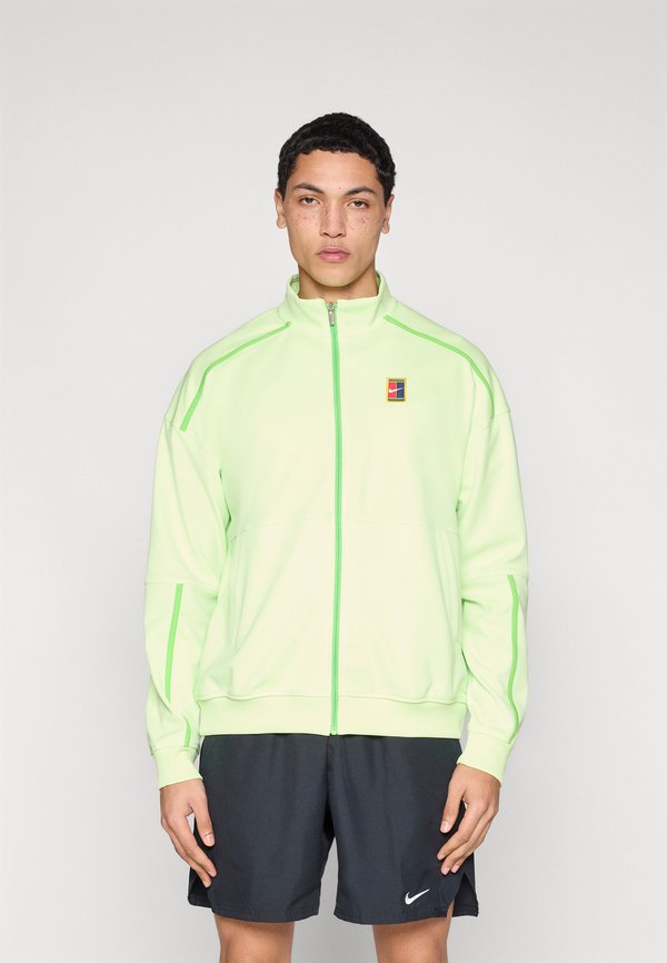 Nike Performance NIKECOURT HERITAGE SUIT JACKET - Training jacket - light liquid lime/mean green