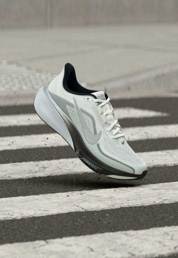 Nike Performance AIR ZOOM PEGASUS 42 - Road running shoes - summit white/white/metallic silver-coloured/photon dust/black