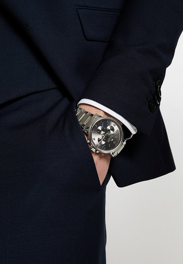 Tommy Hilfiger DANIEL - Watch - silver-coloured