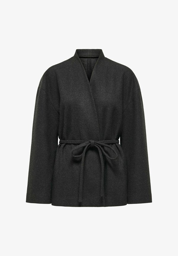 ONLY ONLFOX-TRILLION - Summer jacket - dark grey melange