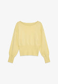 Vero Moda KNITTED PULLOVER VMRAYE KNITTED PULLOVER - Jumper - pastel yellow