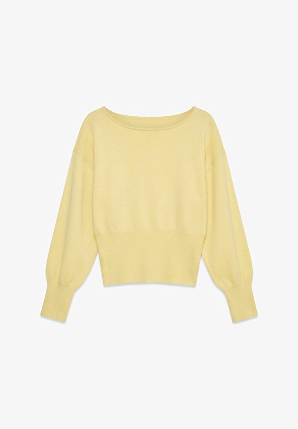 Vero Moda KNITTED PULLOVER VMRAYE KNITTED PULLOVER - Jumper - pastel yellow