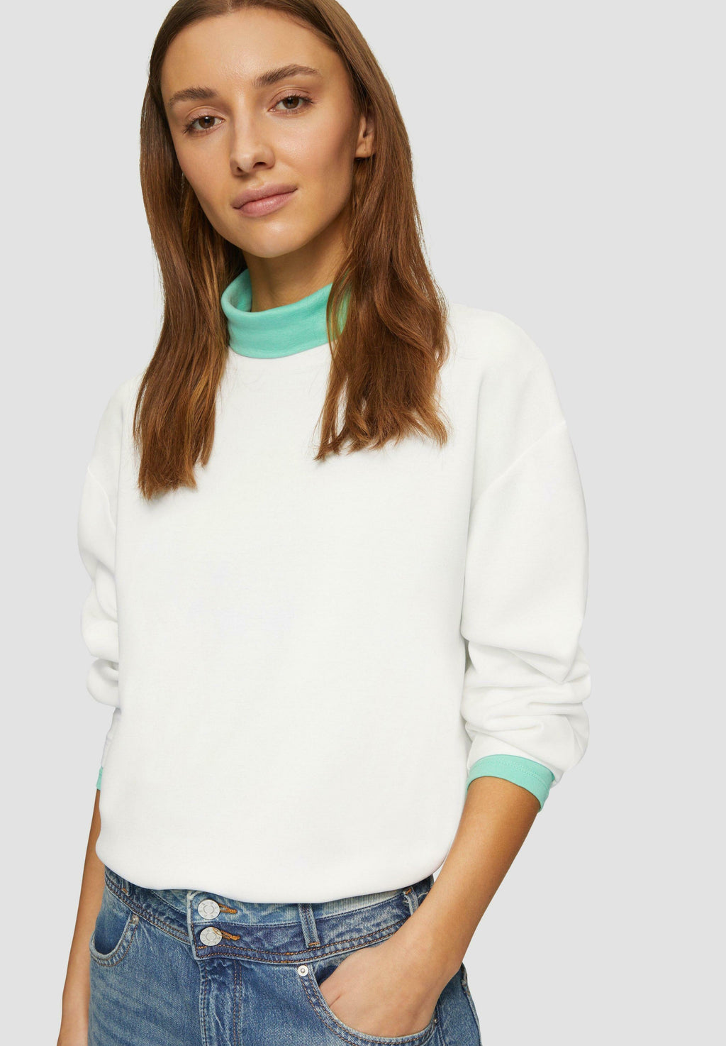 SCUBA-SWEATSHIRT AUS MODALMIX IM RELAXED FIT Media 4