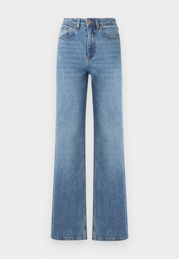 ONLY ONLJULIETTE WIDE LEG - Wide Leg - medium blue denim