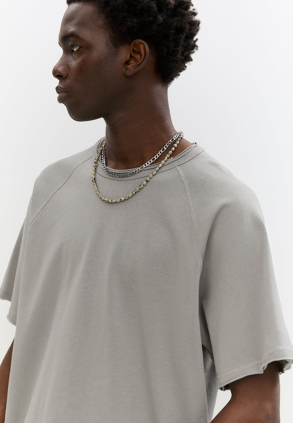 PULL&BEAR SHORT SLEEVE TRIMMED