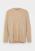 Vero Moda Petite VMELYA O NECK LONG - Jumper - silver mink melange