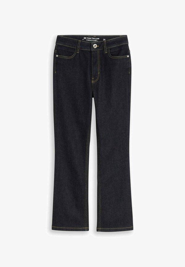TOM TAILOR TTROMY FLARE JEANS - Flared Jeans - clean rinsed blue denim