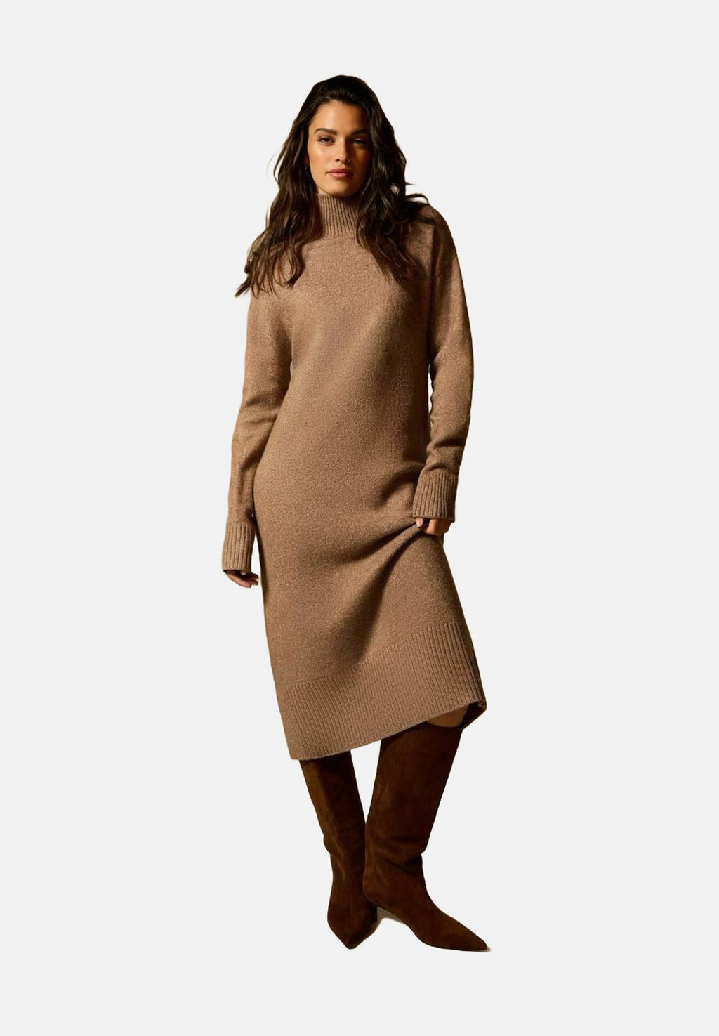 New Look HIGH NECK BACK SLIT MIDI