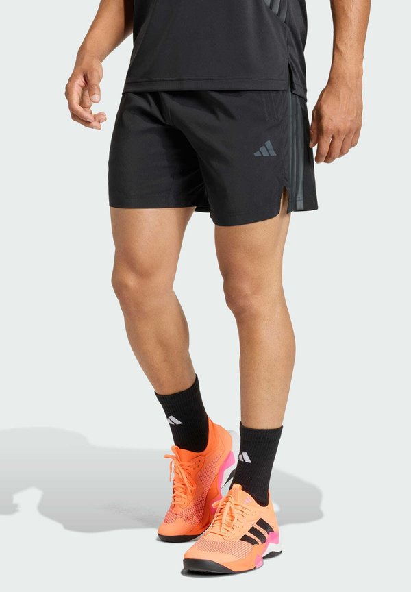 adidas Performance TECH ESSENTIALS WORKOUT  3 STRIPES - Sports shorts - black