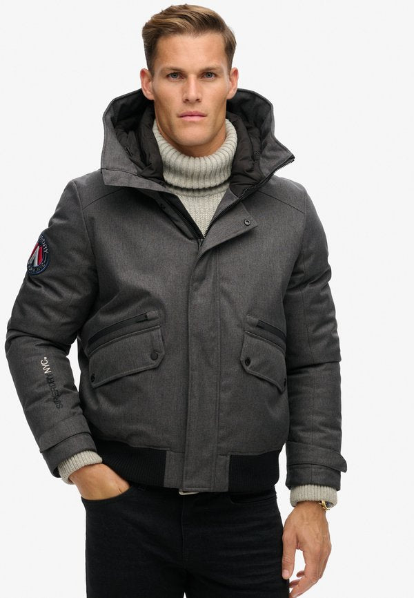 Superdry & Co CITY PADDED - Light jacket - grey herringbone