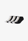 adidas Performance UNISEX CUSHIONED ESSENTIALS LOW CUT 6 PAIR PACK - Sneaker socks - grey white black