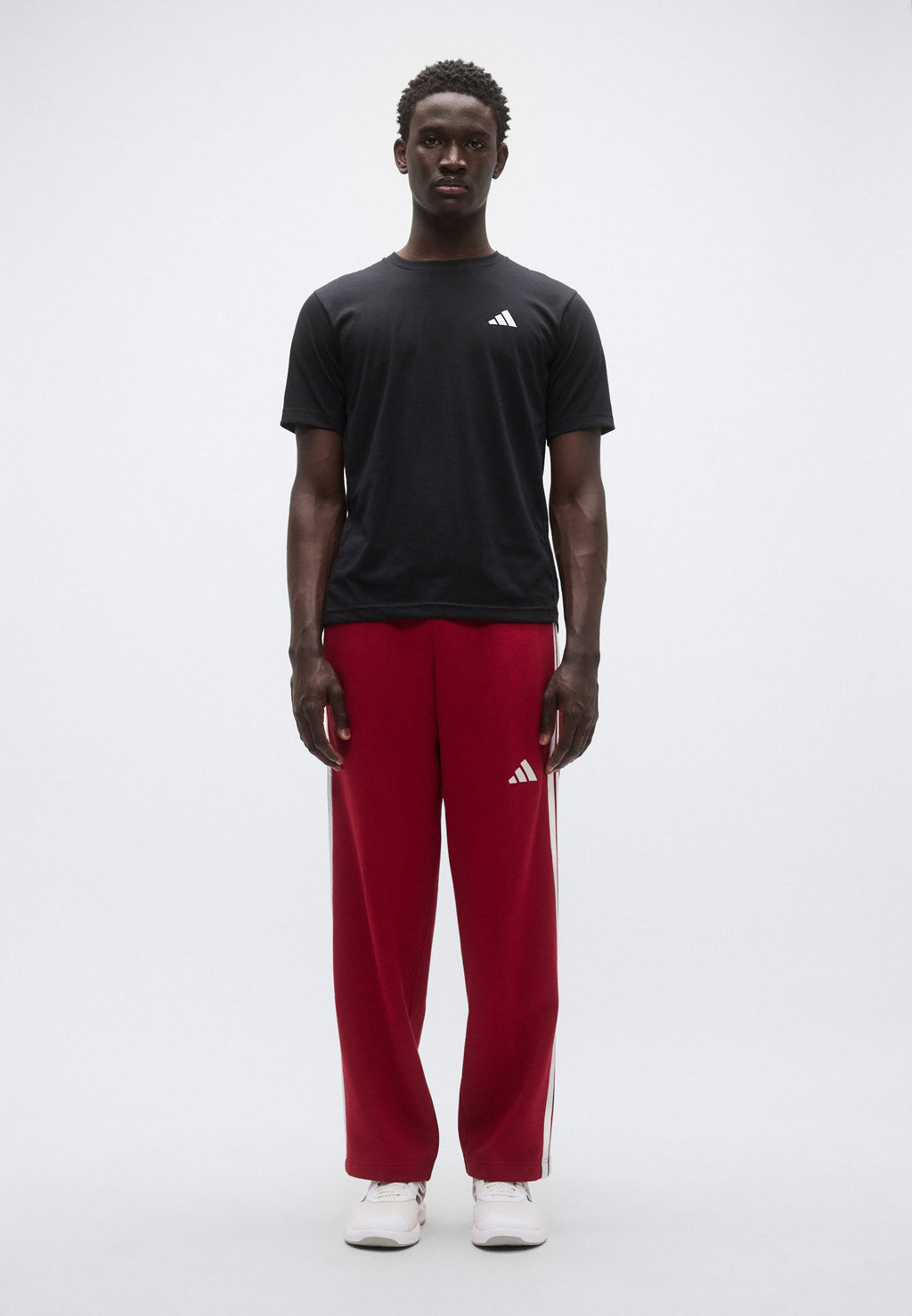 adidas Sportswear ESSENTIALS THREE STRIPES FLEECE WIDE LEG