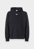 Nike Sportswear CLUB VARSITY HOODIE - Hoodie - black/white