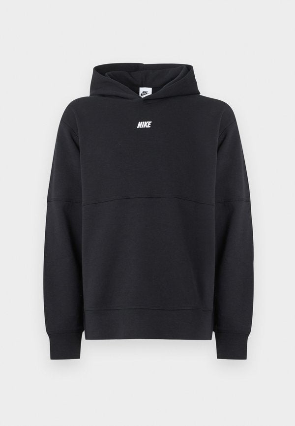 Nike Sportswear CLUB VARSITY HOODIE - Hoodie - black/white