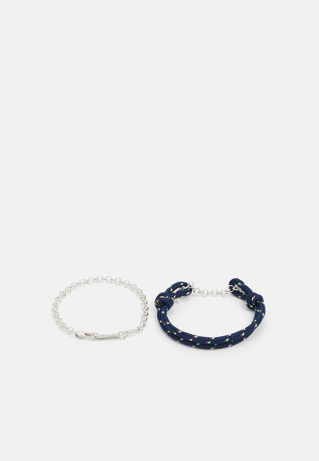 Icon Brand PENNANT T-BAR ROPE BRACELET UNISEX SET