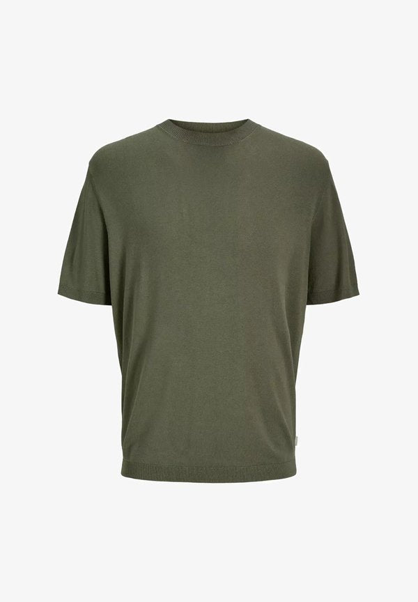 Jack & Jones Knitted Plain Knitted - Basic T-shirt - verde