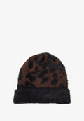 TOM TAILOR Beanie - big brown leo design