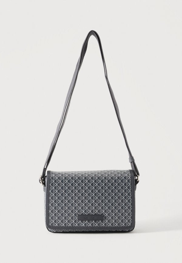 Calvin Klein SMALL FLAP  - Cross body bag - grey/mottled light grey