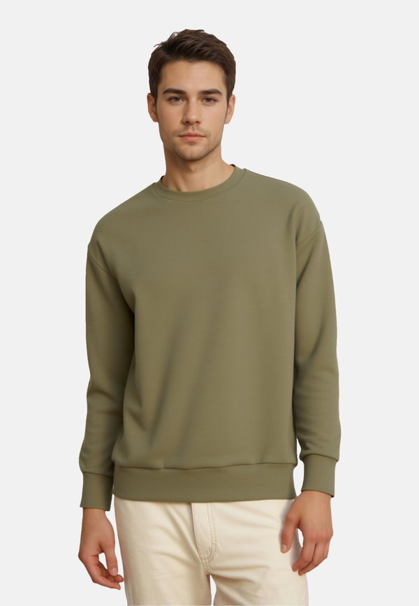 Jack & Jones JACK & JONES SWEATSHIRT BARRON PULLOVER - Sweatshirt - oliv