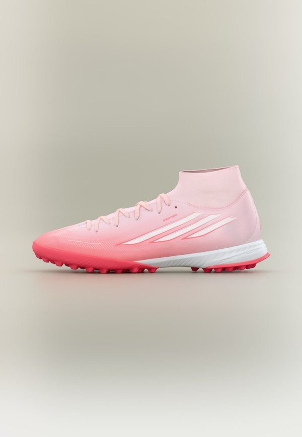 adidas Performance F50 SPARKFUSION LEAGUE TF - Turf football boots - solar turbo/footwear white/distilled pink