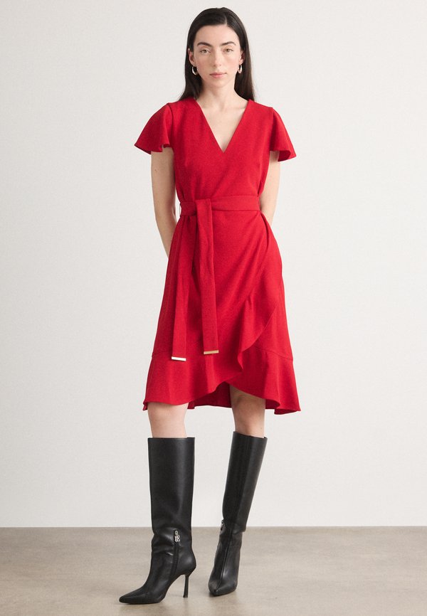 DKNY FLUTTER FAUX WRAP